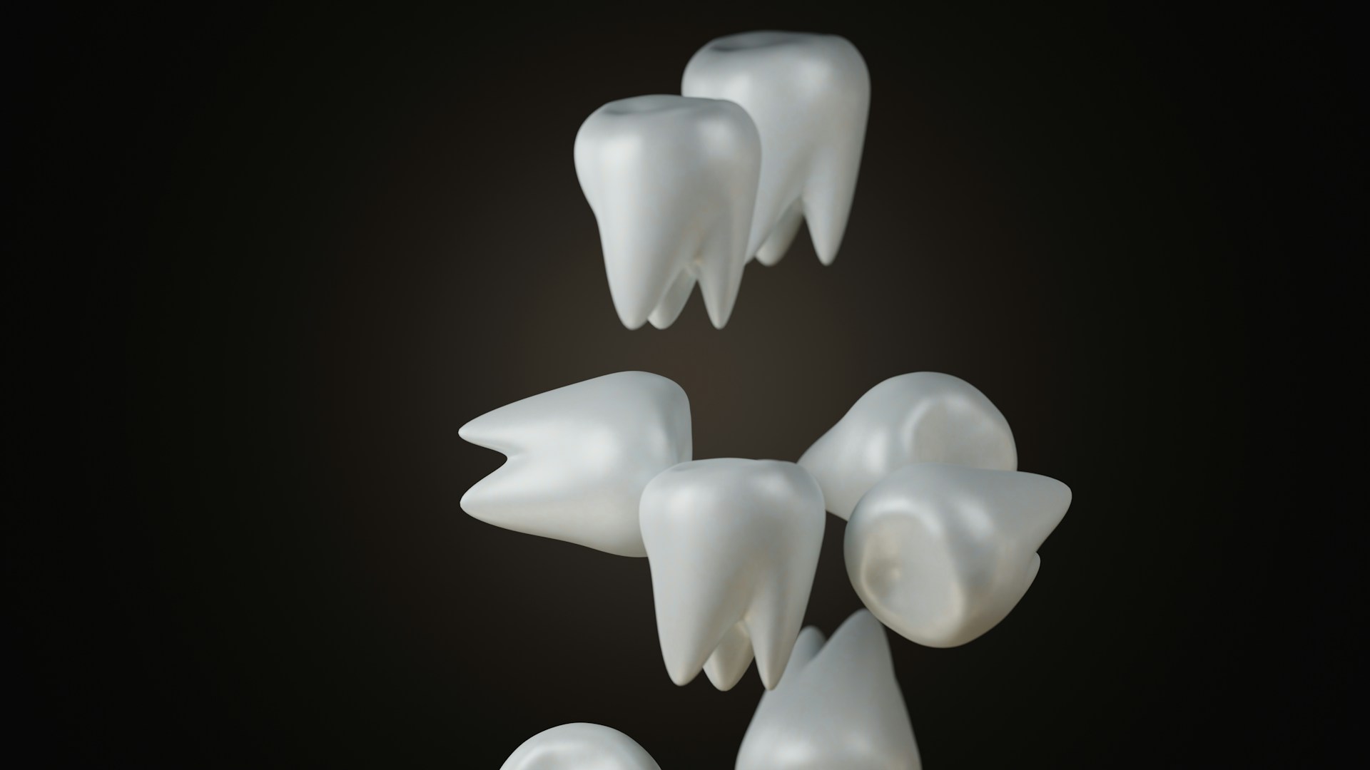 a row of teeth